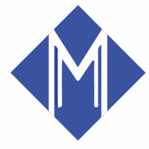 Masssetti Consulting Logo, Blue square with White M